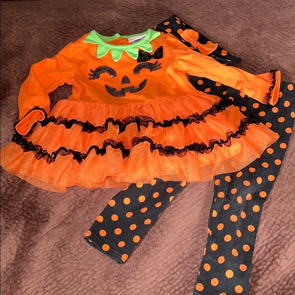 Little Lass Girls Halloween Outfit 24M